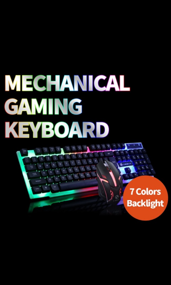 Mechanical Gaming Keyboard and Mouse set, Computers & Tech, Parts