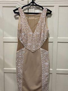 Miss Selfridge Cream Lace Dress US 6