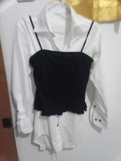 Montblanc White Shirt & Express Black Cami