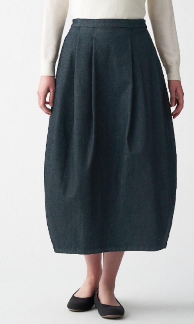 Muji denim skirt sale