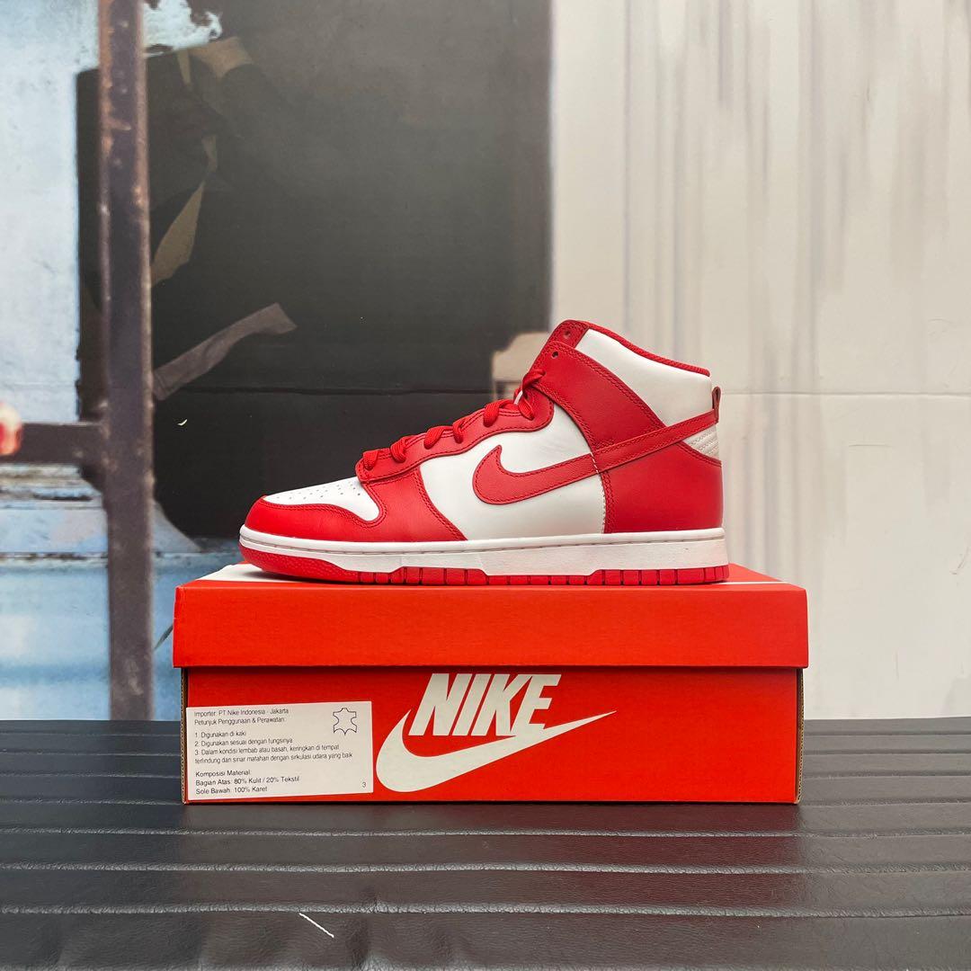 nike high dunk red
