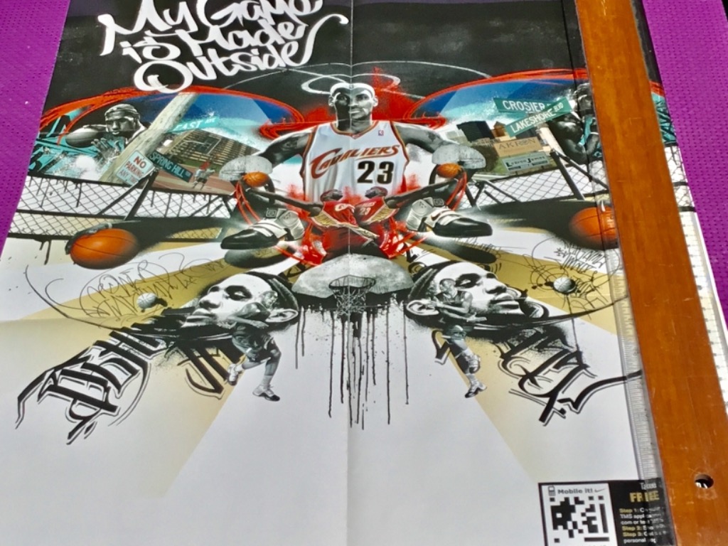 Lebron james nike poster sales
