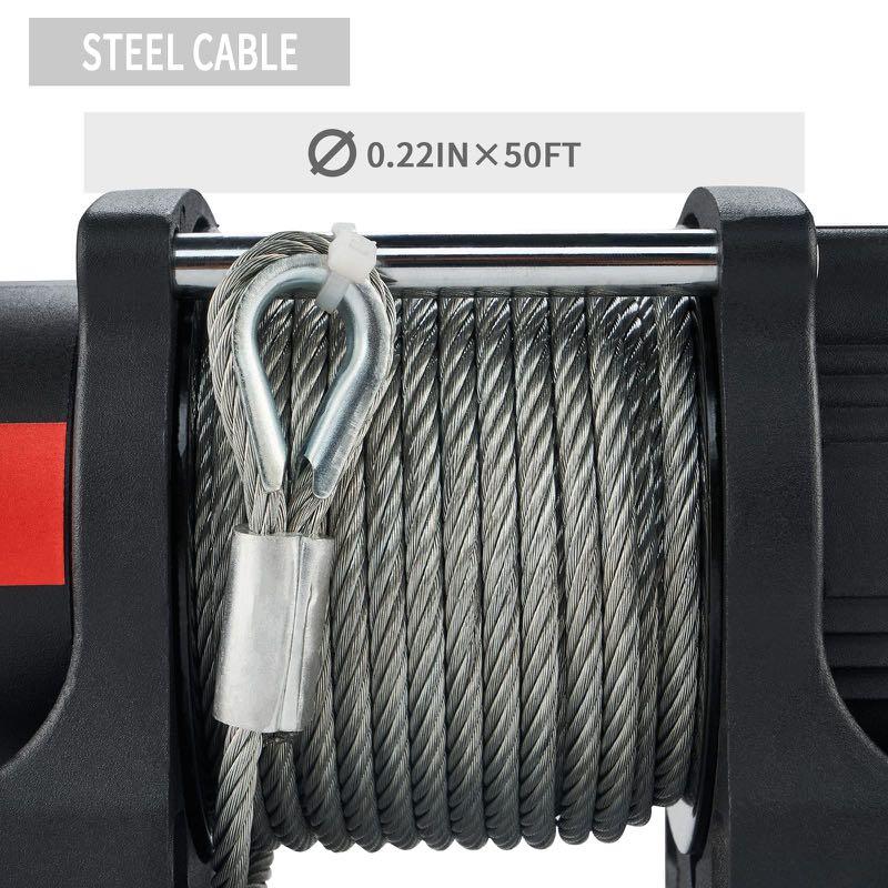 OPNEROAD 4500LBS ATV Winch 12V DC Electric Winch,Cable ATV Winch Kits