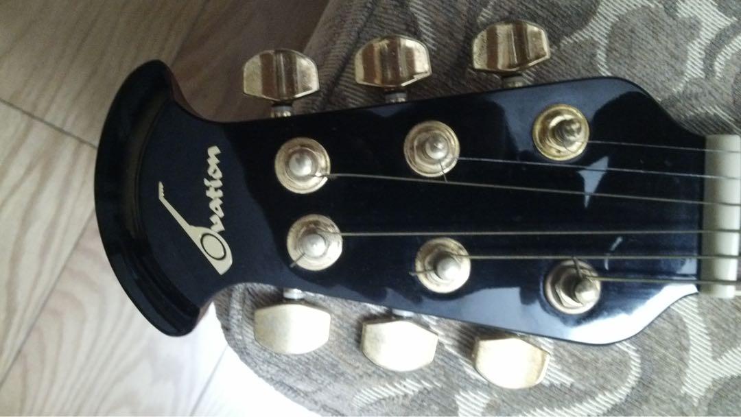 Ovation guitar for sale (Category: Musical Instruments) located in Mandaluyong City. Submitted by muzking2 (Listing ID 1151734647, Image 2). Description: Negotiable and open for trade to audio or guitar/bass effector. PM me. I'll mark this as sold when sold. Ovation celebrity guitar made in Korea. Good condition with Elixir string set installed. With original soft case Meet up in EDSA Shangrila mall. Please check the meeting spot indicated in the