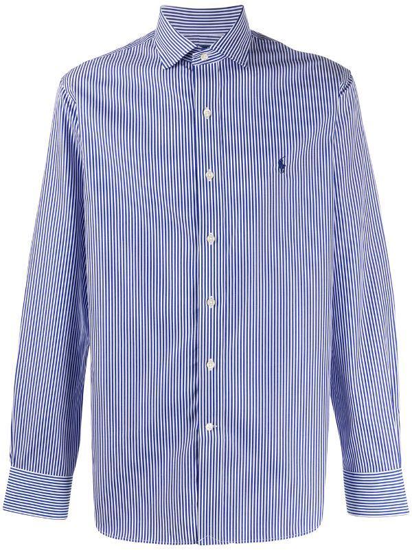 Ralph lauren striped shop button down shirt