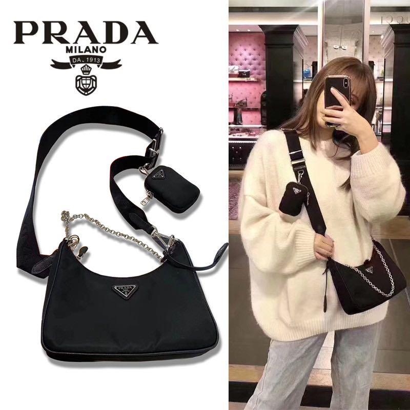 Prada square leather sling bag. Used. | Leather sling bag, Sling bag,  Leather