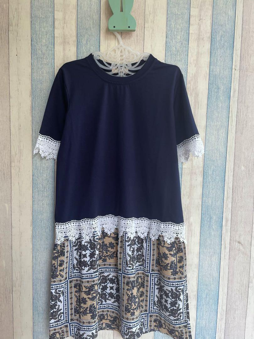 RC lady navy dress
