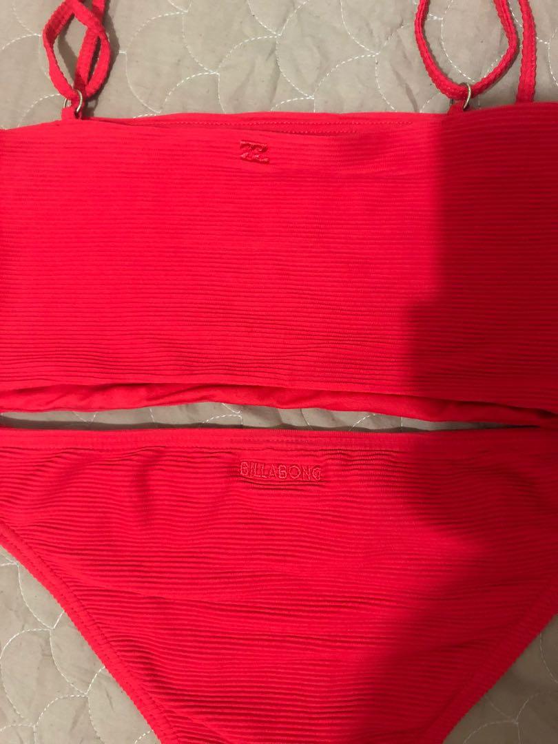 Red Billabong Bikini, Women's Fashion, Swimwear, Bikinis & Swimsuits on