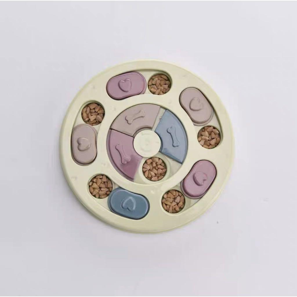 [SG Ready Stock] Puppy Puzzle Game | Dog Training Feeder | Slow Feeder Bowl | Pet Interactive Dog Food Puzzle Toy (Category: Homes & Other Pet Accessories) located in Singapore. Submitted by allan.ng.509 (Listing ID 1151771966, Image 3). Description: Local Seller, Support Local, Fast Delivery Pet Interactive Dog Food Puzzle Toy Material: PP Plastic How to use Dog Food Puzzle Toy? 1. Hide the snack in the hidden compartment. 2. Slide the panel in 