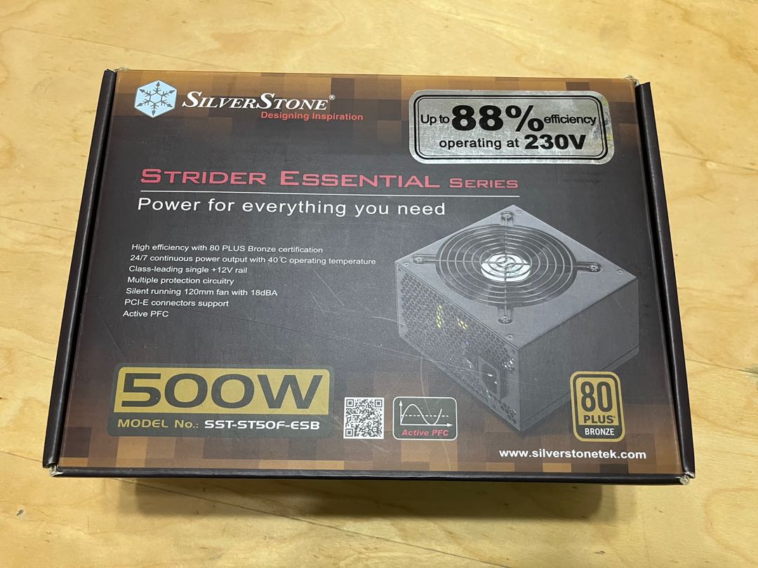 SIlverStone SST-ST50F-ESB 500w電腦火牛, 電腦＆科技, 桌上電腦