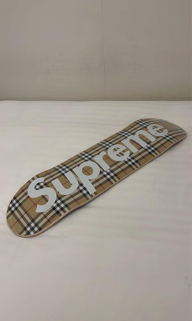 Supreme Burberry Skate Board Deck, Luxury, Accessories on Carousell