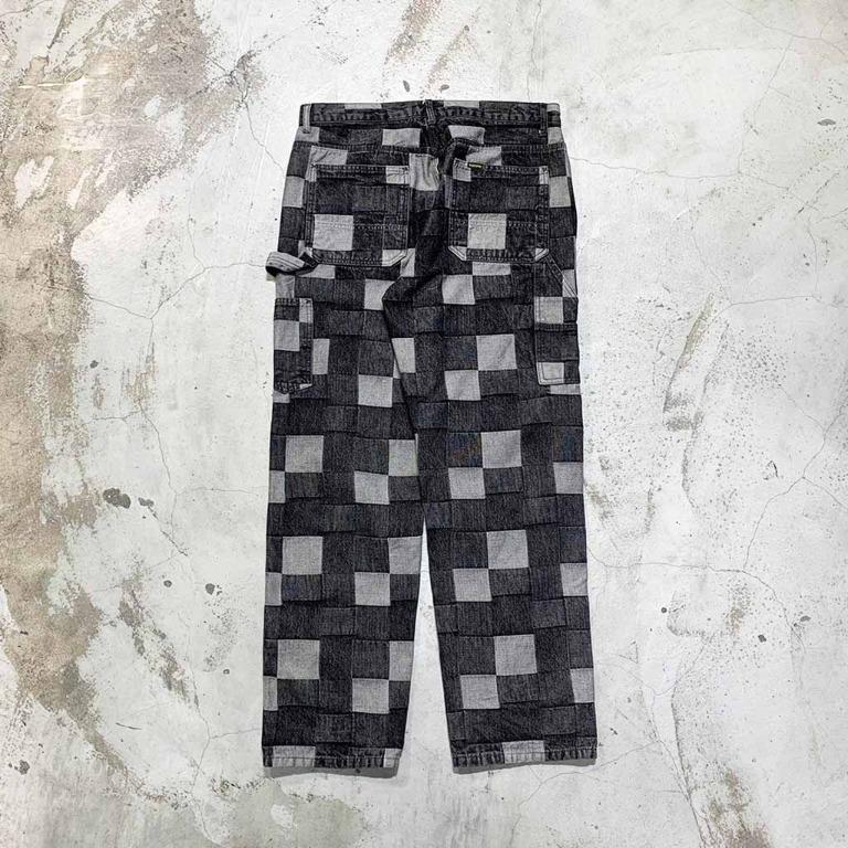 工工】SUPREME Patched Denim Painter Pants 黑色丹寧拼布畫家長褲, 他