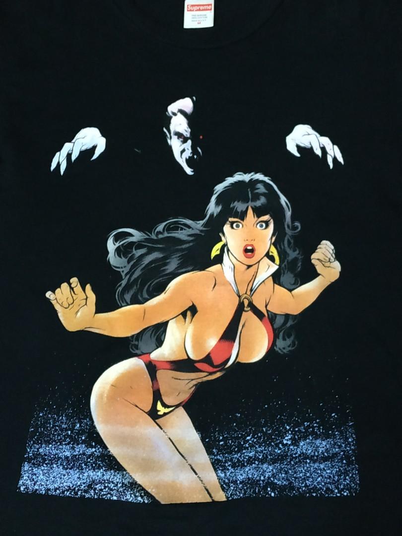 Supreme X Vampirella SS17 T Shirt Men s Fashion Tops Sets on