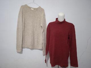 sweater rajut p.l likenew