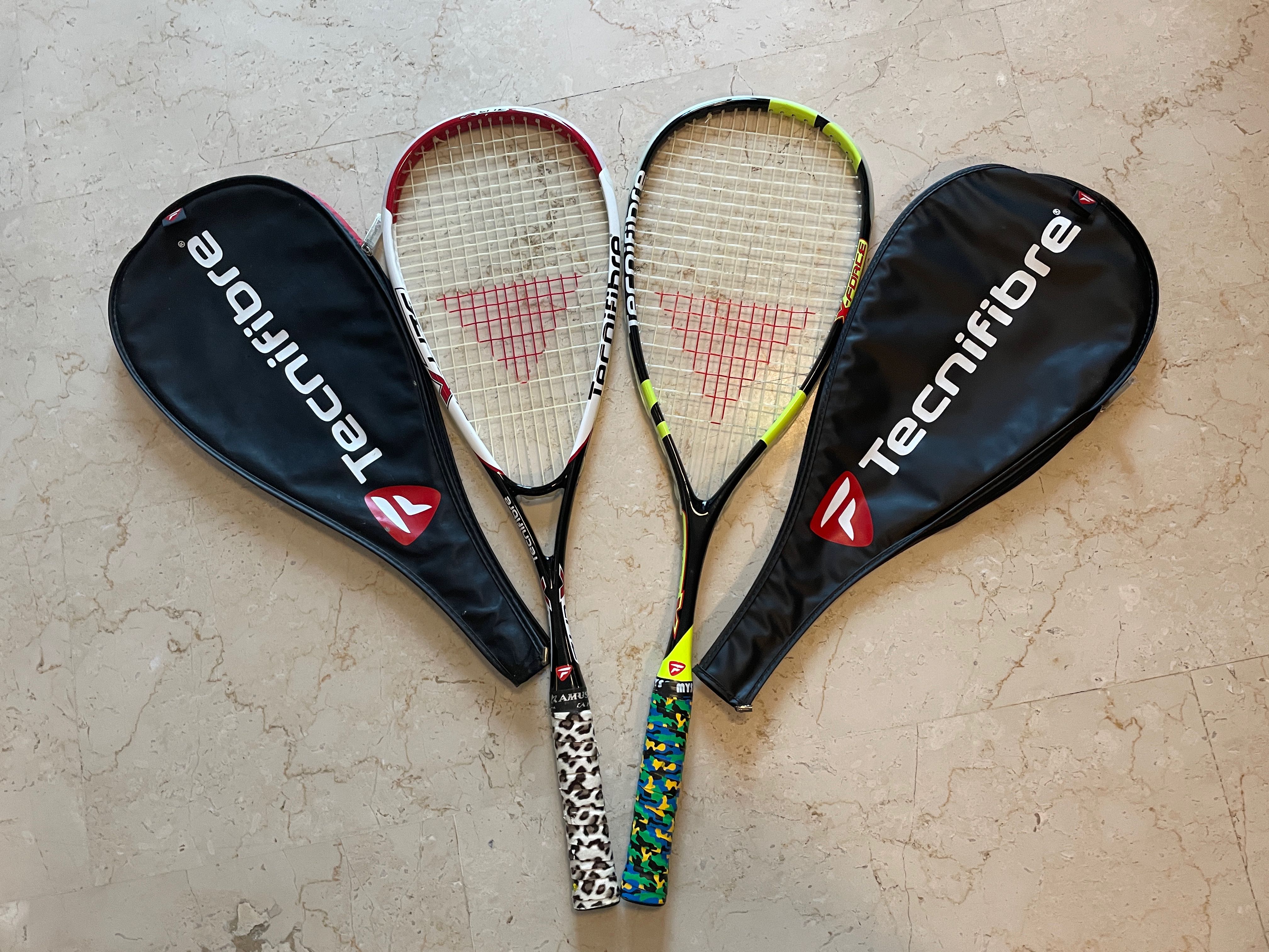 Techfibre Racket Tecnifibre squash racket X-Force And X-Lite, Sports Equipment, Sports ...