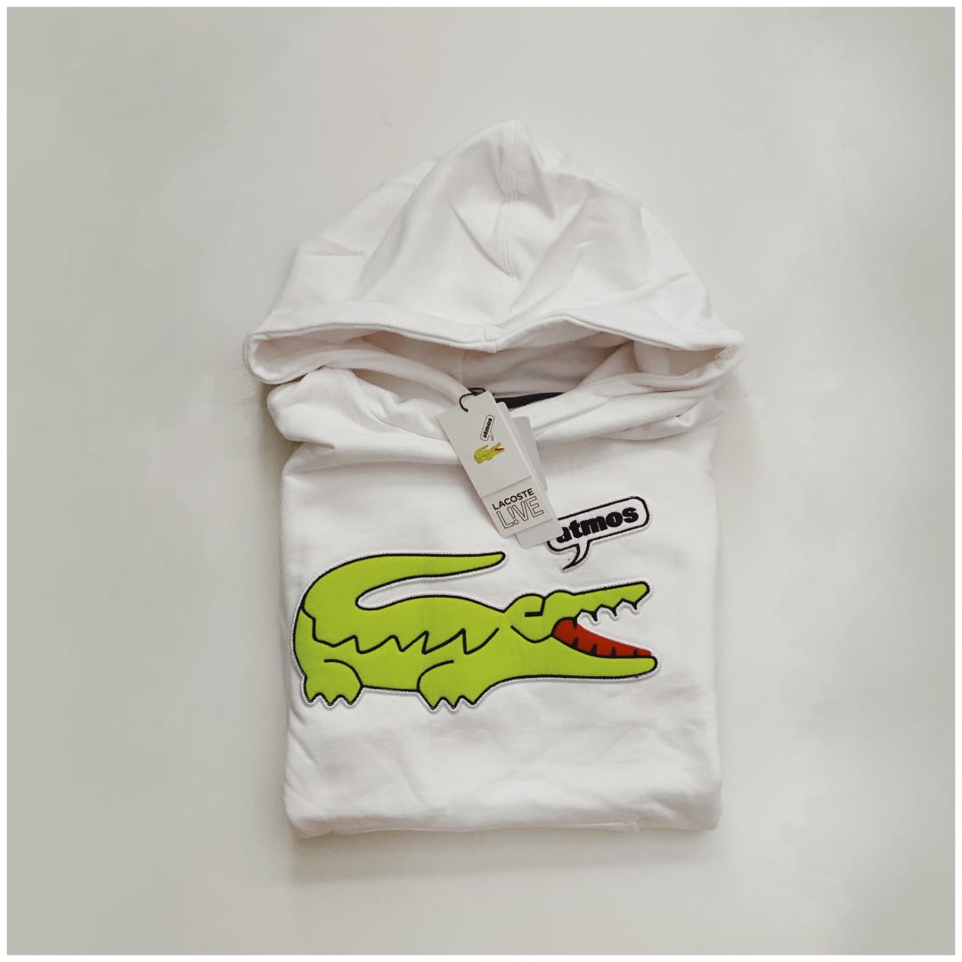 The atmos x Lacoste Street Tennis Hoodie Men s Fashion Tops