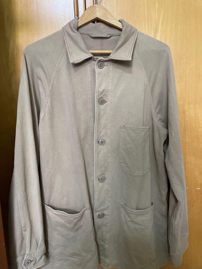 Uniqlo Men washed jersey work jacket L