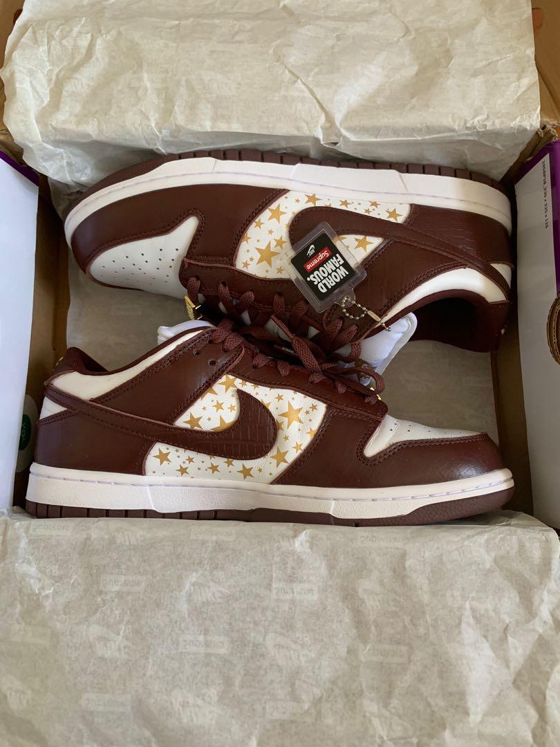nike supreme dunk brown