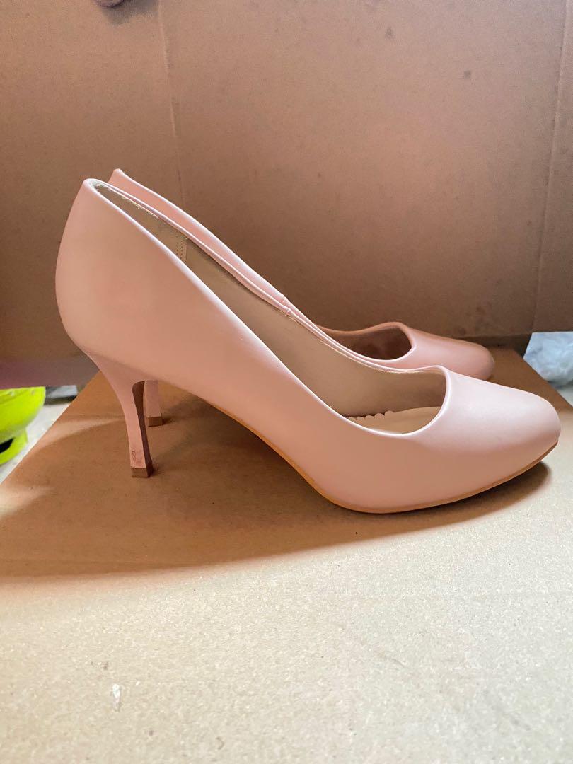 Vinci pink heels, Fesyen Wanita, Sepatu 