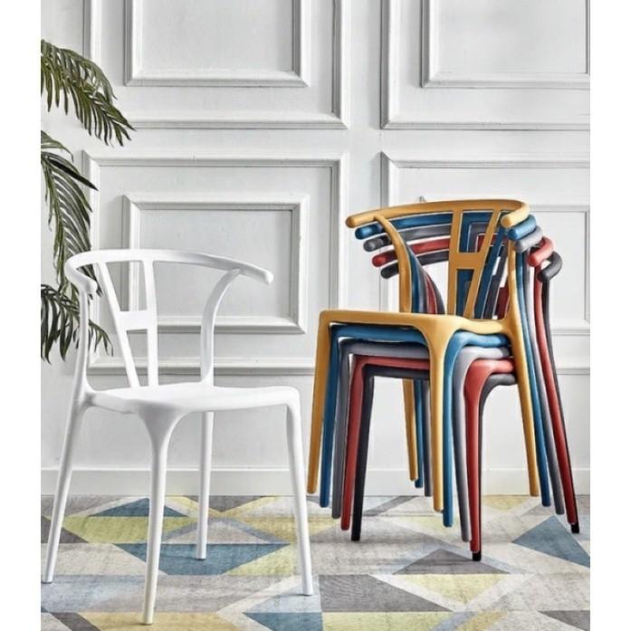 Wish Bone PP Chairs Stackable Wishbone Dining Chairs Molded