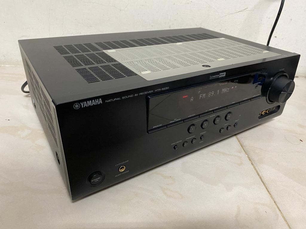 YAMAHA HTR 6230 收音/AV環繞擴大機 家庭劇院 5.1聲道 (DTS、AC3、PCM)有原廠遙控器, 耳機及錄音音訊設備