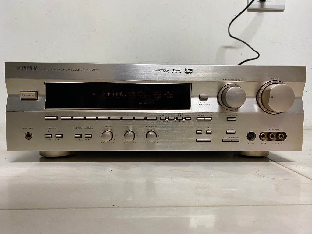YAMAHA RX V795 收音/AV環繞擴大機 家庭劇院 7.1聲道 (DTS、AC3、PCM)有全新代用遙控器, 耳機及錄音音訊設備