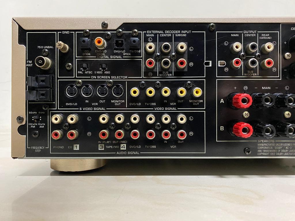 YAMAHA RX V795 收音/AV環繞擴大機 家庭劇院 7.1聲道 (DTS、AC3、PCM)有全新代用遙控器, 耳機及錄音音訊設備