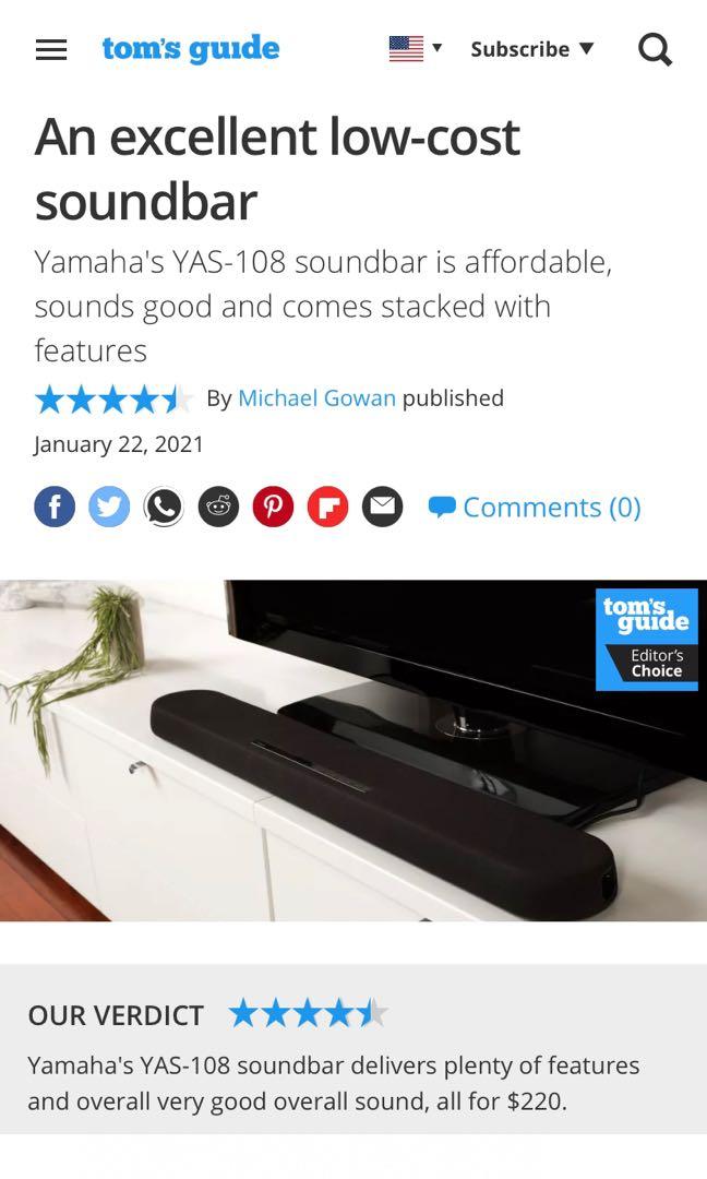 Yas 108 external subwoofer 2025