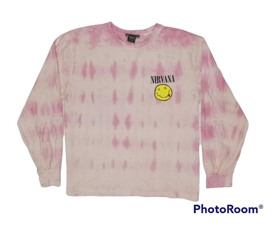 ZARA Tie Dye NIRVANA Long Sleeve Shirt sz Medium Men s Fashion