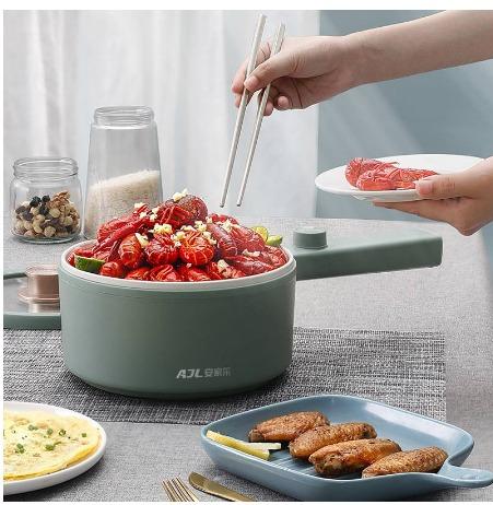 1.5L Non Stick Cooking Pot Skillet Multifunction Electric Cooker Mini Hot Pot for Student Household pot LM1194 TV Home Appliances Kitchen Appliances Cookers on Carousell