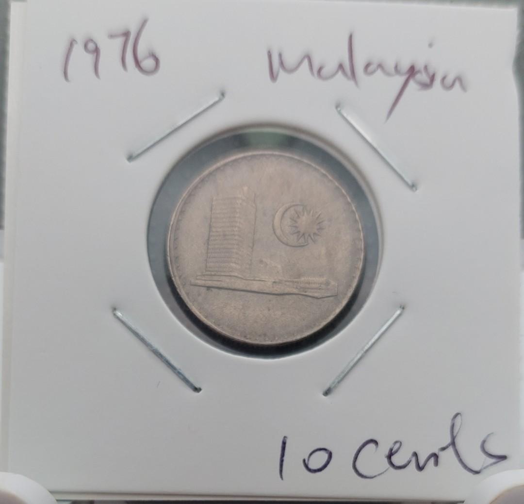 1976)Malaysia 10 cents/Circulation coins /(1976)馬來西亞10仙/流通幣, 興趣及遊戲,  收藏品及紀念品, 錢幣- Carousell