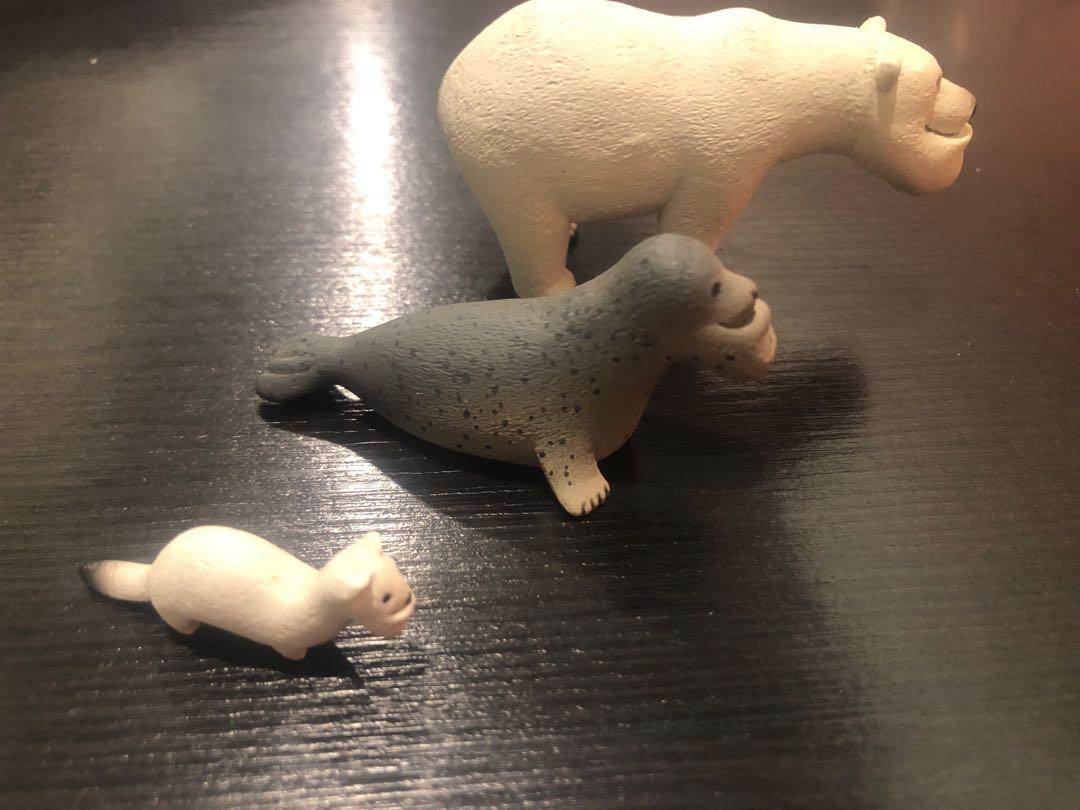 我厚道我驕傲北極熊海獅雪貂三隻ㄧ起已拆擺喔厚道動物 厚道星球 扭蛋 轉蛋 二手 袋鼠 麋鹿 雪貂 刺蝟 熊貓 北極熊 獅子 老虎 狼 海獅