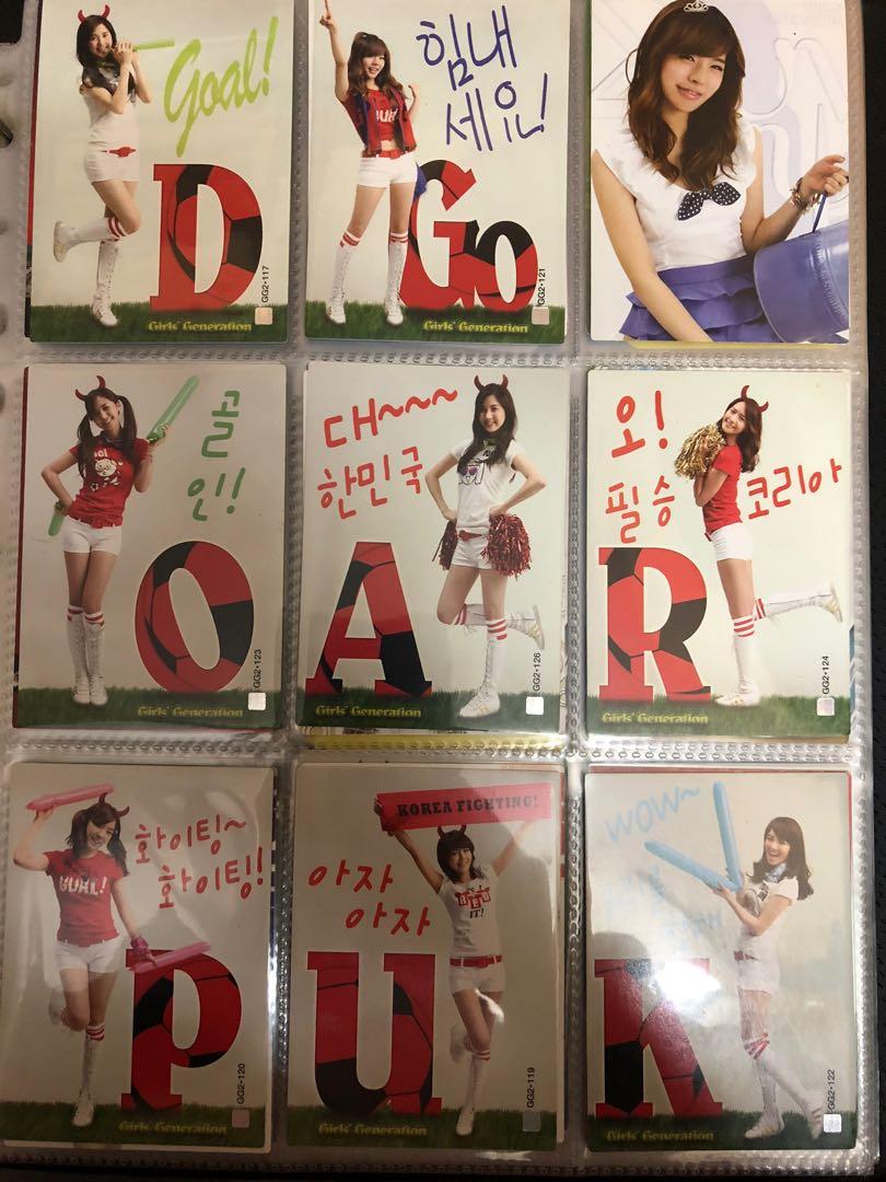 絕版少女時代Girls Generation Star Collection Card 小卡, 興趣