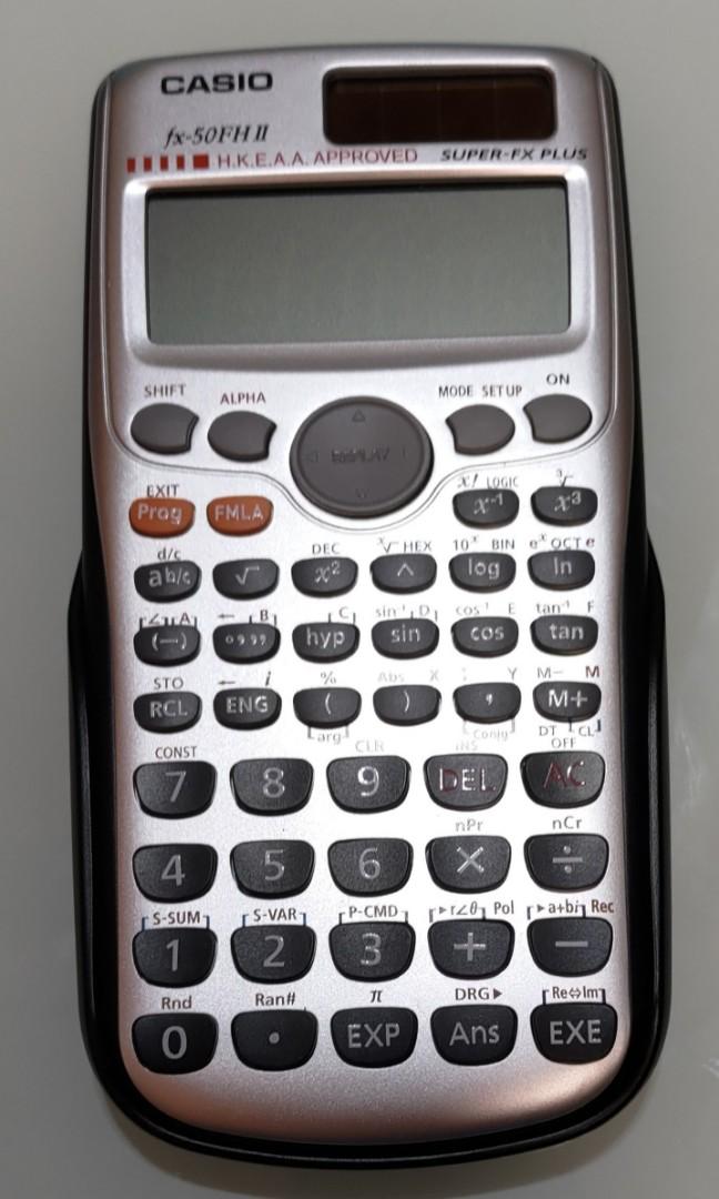 Casio calculator fx 50fh ii discount