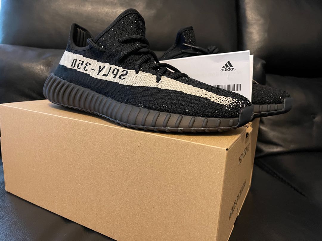 yeezy white core black