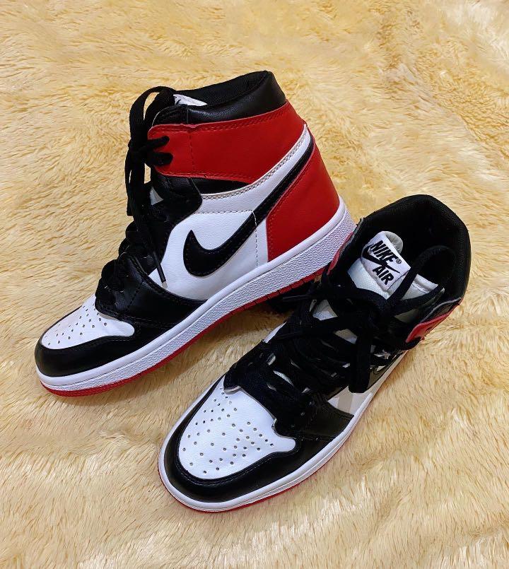 Air Jordan 1 Mid Gym Red, Fesyen Pria 