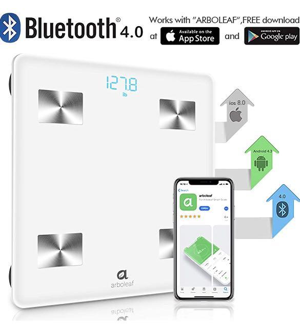 Arboleaf Smart Scale for Body Weight Body Composition Scale Digital Weight  Scale, 5 to 400lbs 