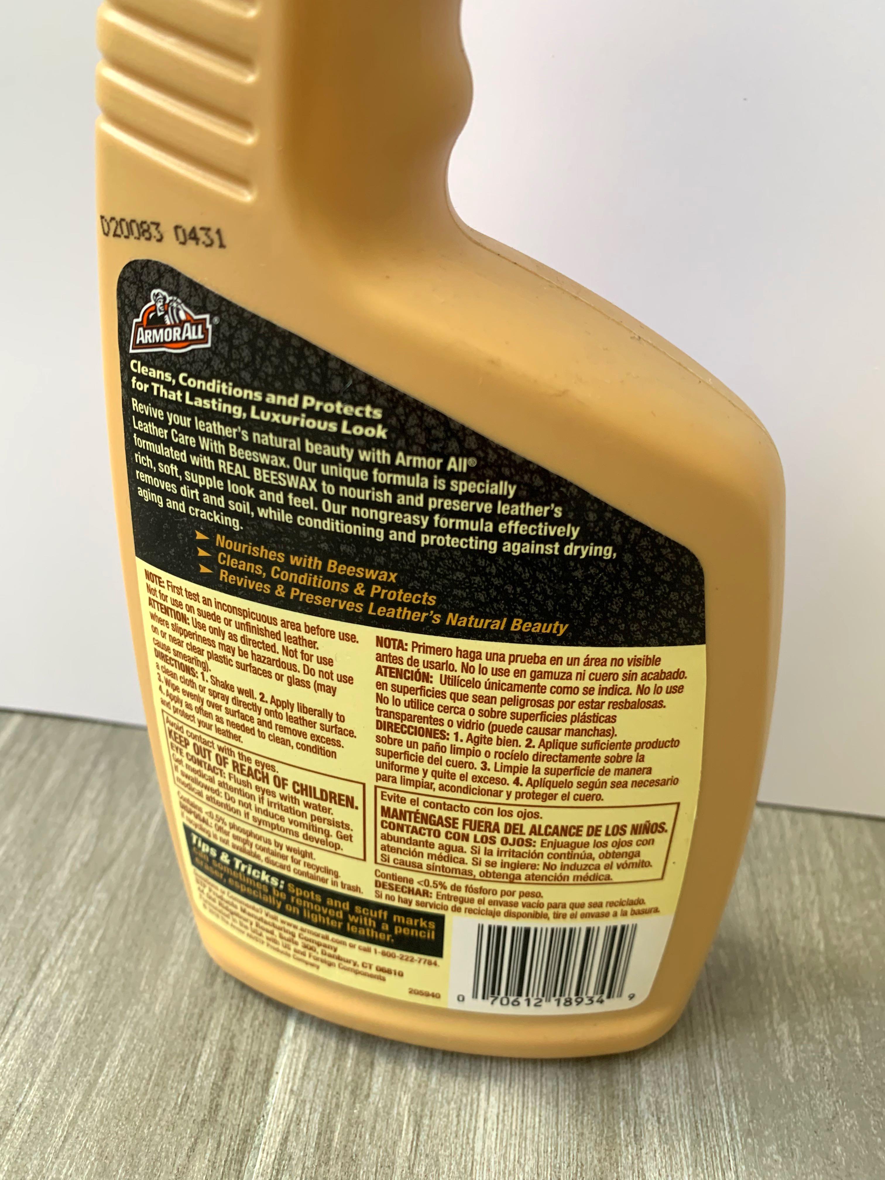 ArmourAll Leather Care with Beeswax car leather seats, Car Accessories, Accessories on Carousell