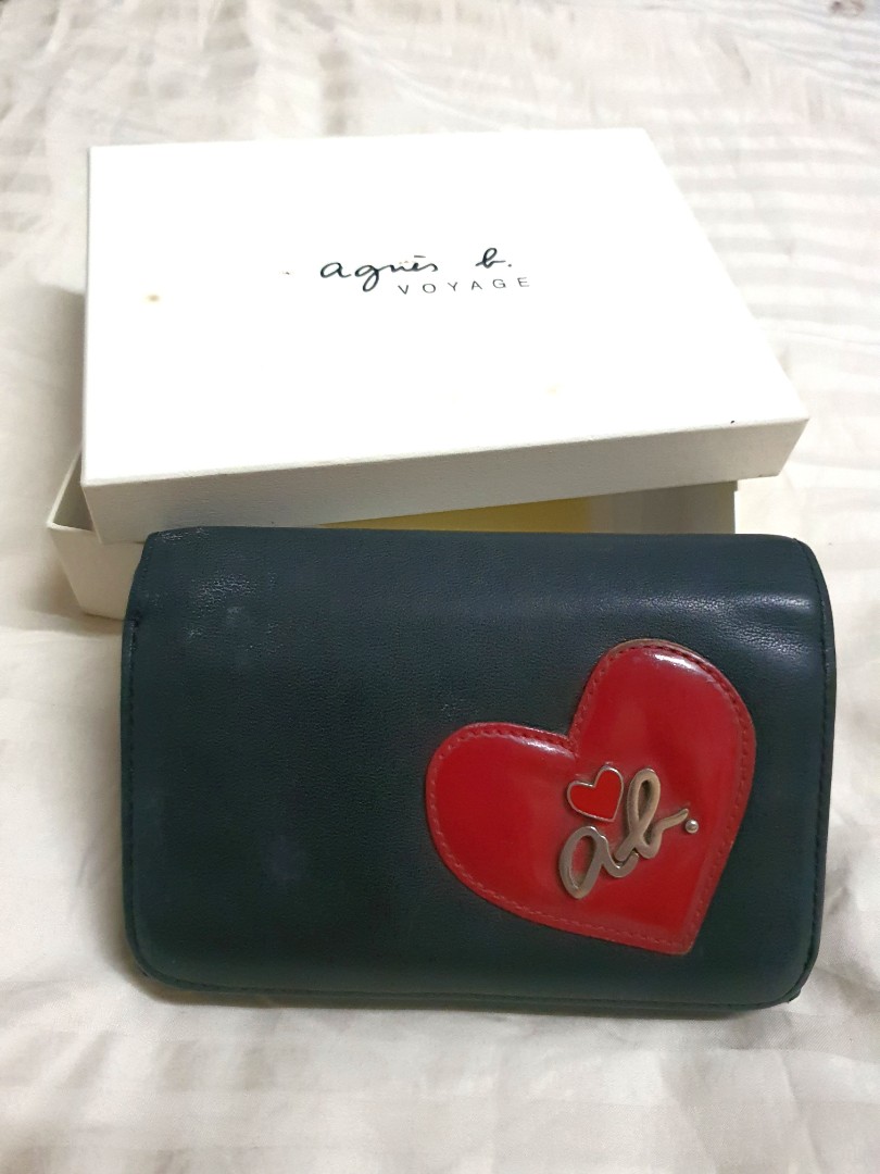 Agnes b voyage Leather Wallet Black Brand New In Box Bought from Japan.