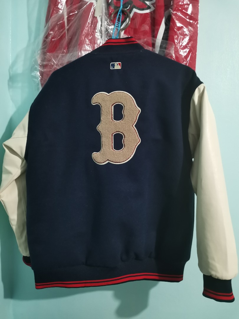 Mua Áo Varsity Jacket MLB NY Vải Nỉ Dày Dặn Phối Tay DaÁo Bomber Nỉ Form  Rộng Nam Nữ Phong Cách  Yeep