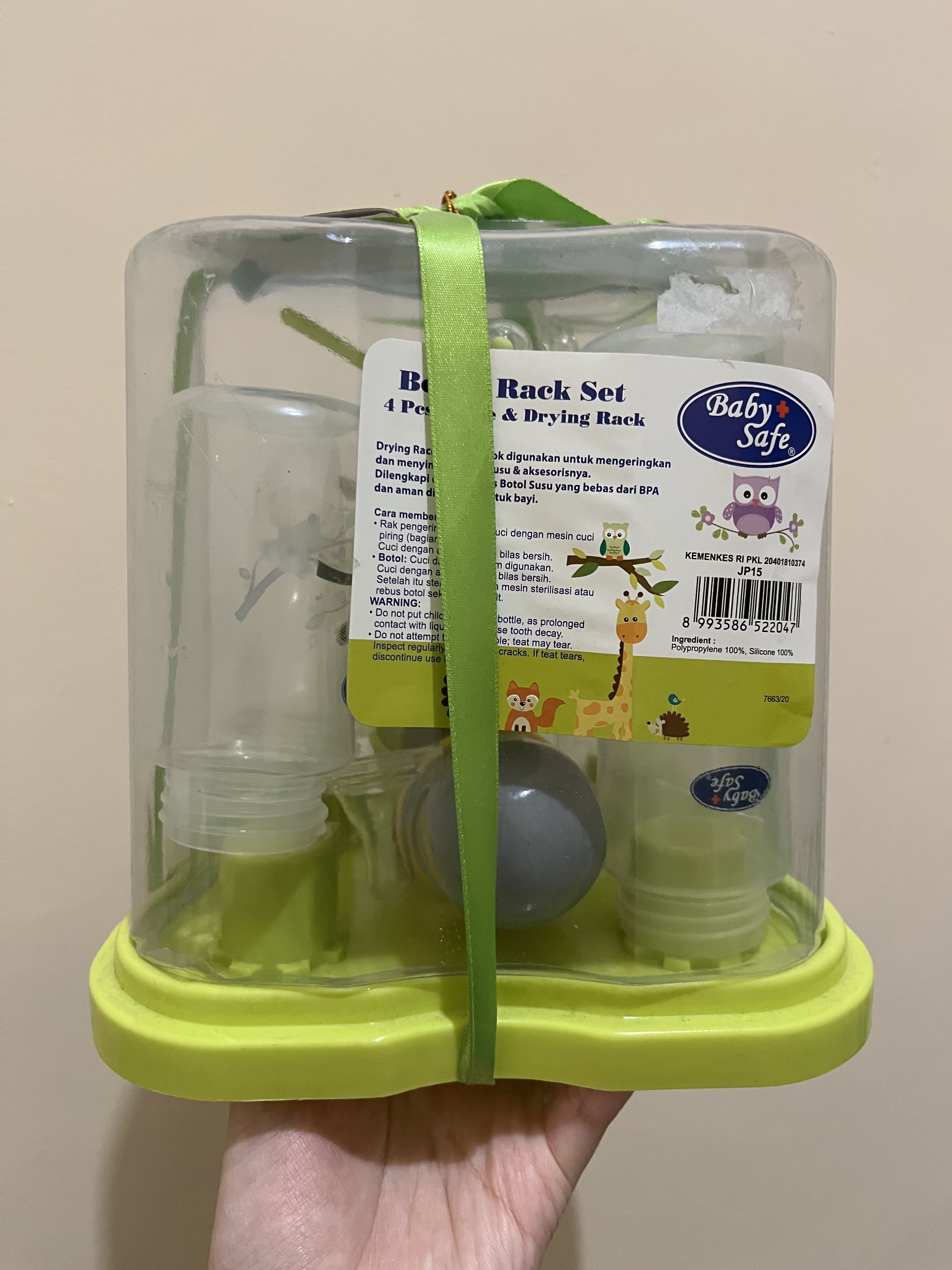 Baby safe store bottle rack set