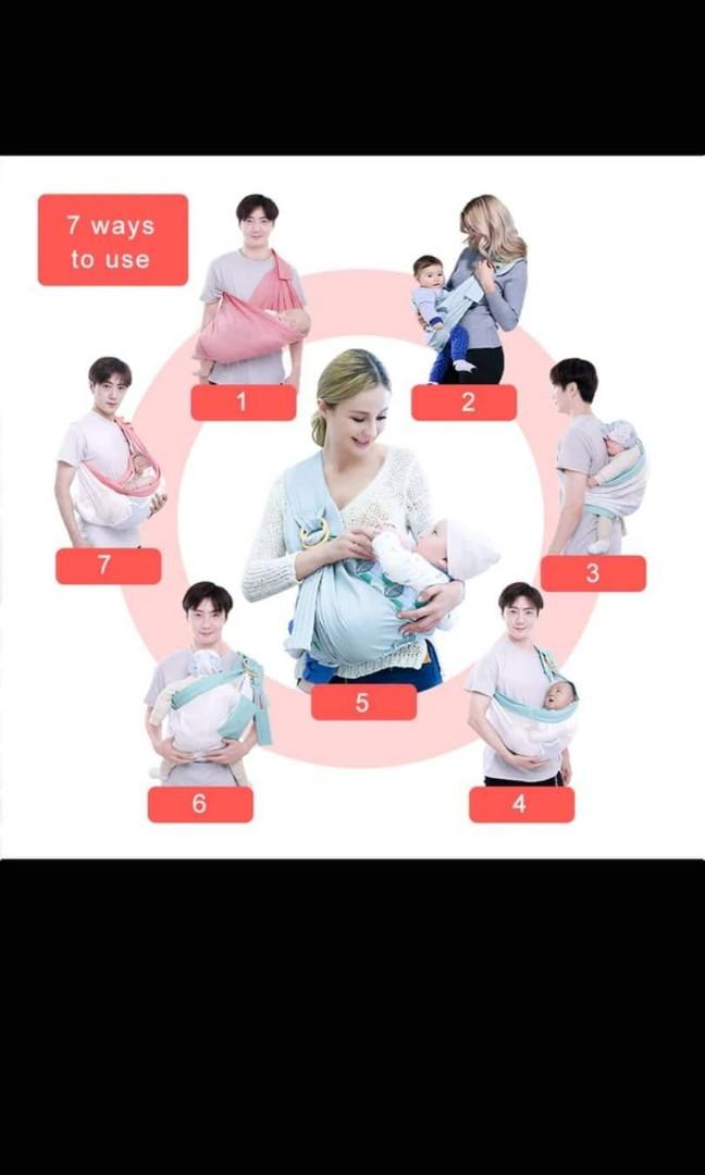 Baby Sling Carrier (Category: Kids Wardrobes & Storage) located in Taguig. Submitted by jmancera21 (Listing ID 1151892028, Image 3). Description: Never been used. di kasya si baby, sobrang haba kase ng baby ko.