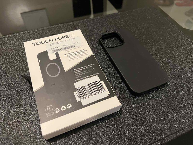 Black QDOS Touch Pure with Snap Case for Iphone 13 Pro, Mobile Phones