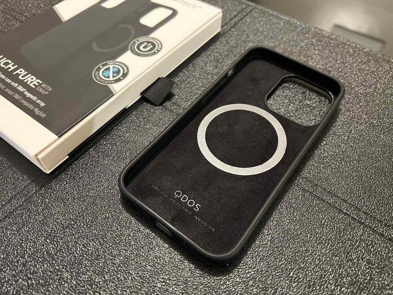 Black QDOS Touch Pure with Snap Case for Iphone 13 Pro, Mobile Phones