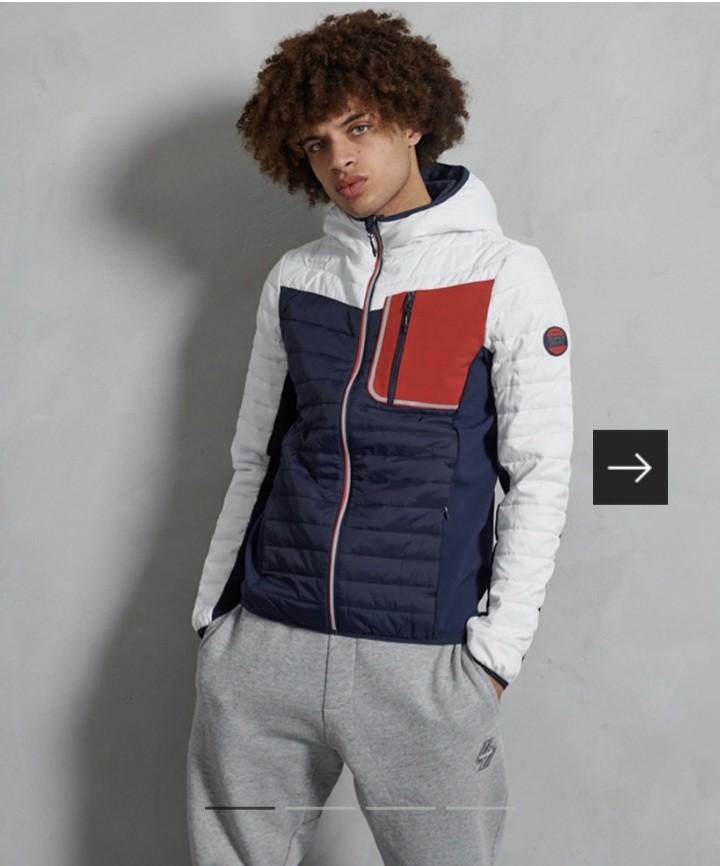 Superdry convection hybrid jacket top