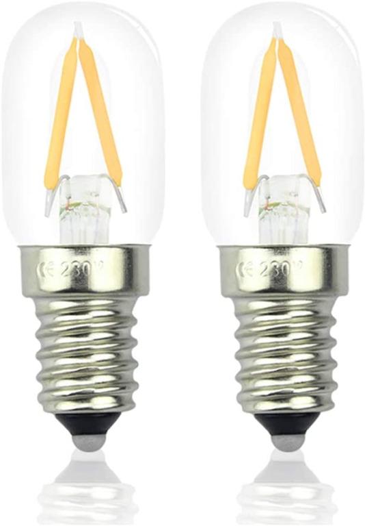 Cooker Hood Light Bulb Lamp E14 40W 240V 2 Pack Universal Fit