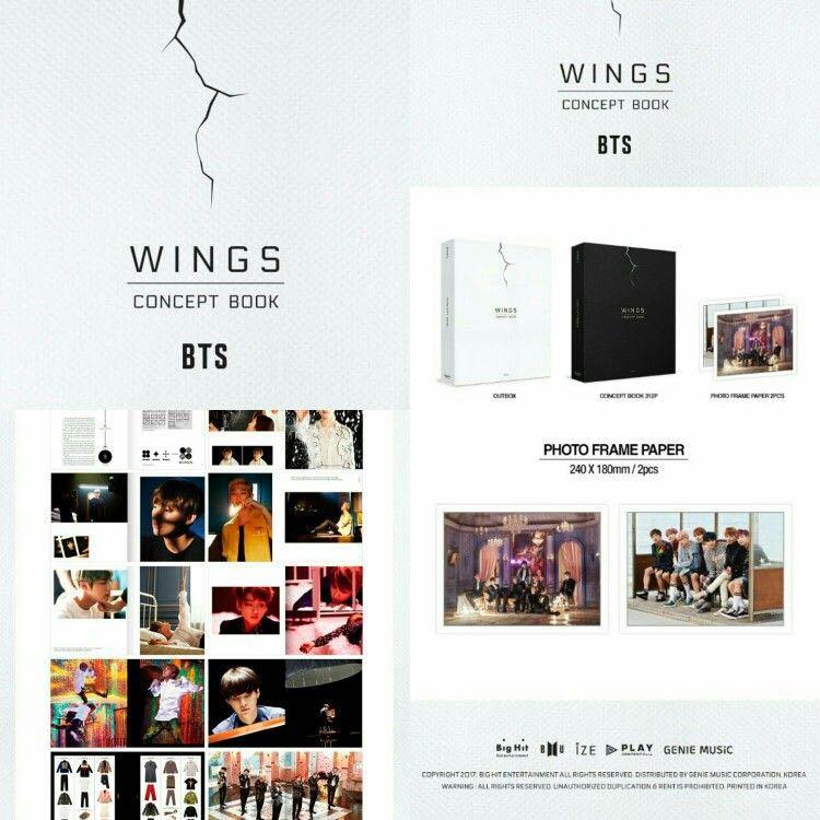 BTS WINGS CONCEPT BOOK本 - アート/エンタメ