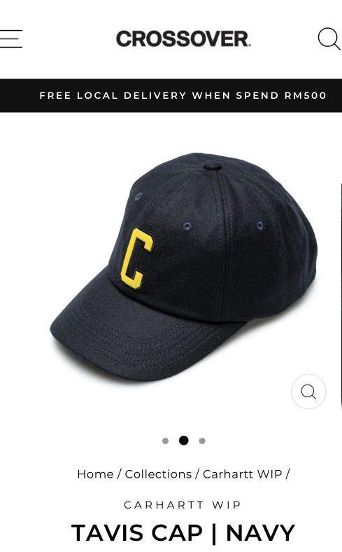 Carhartt Tavis Cap in Navy, Men's 