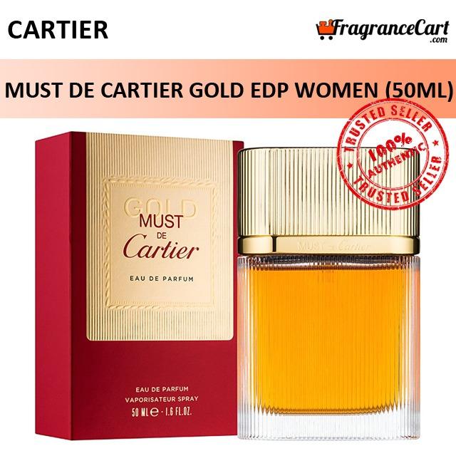 Cartier must gold shop eau de parfum