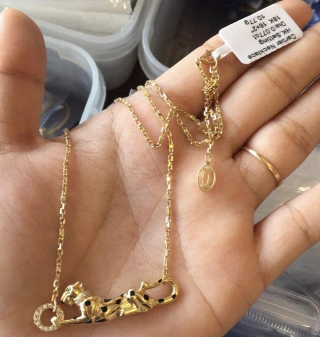 Cartier panther sales necklace price